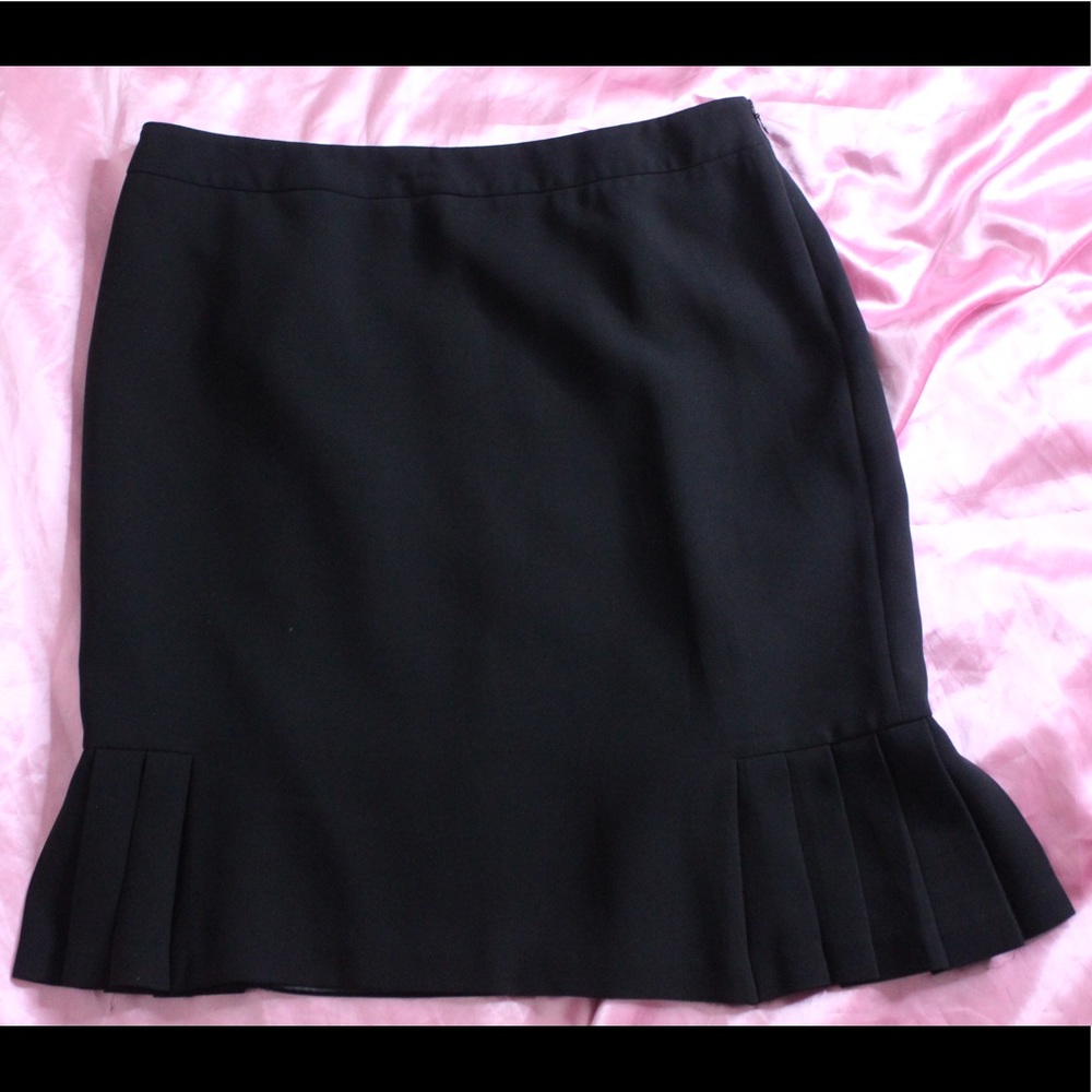 Black Flounce Ruffle Skirt